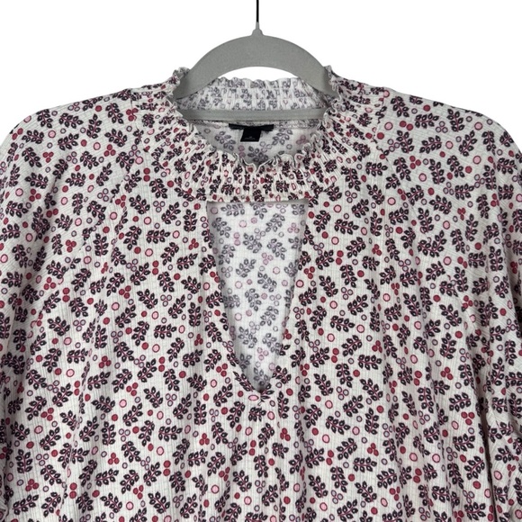 Torrid Textured Jersey Choker Neck Smocked Bottom Top Size 2 Flower print - Picture 4 of 7